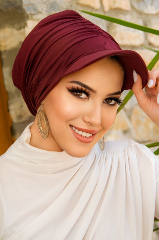 Bordo Havuz & Deniz Şapkası / Mayo Üstüne Kullanılabilir