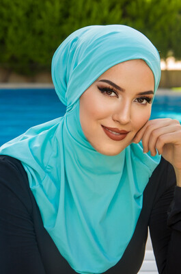 Mint Hijab Havuz ve Deniz Bonesi - Thumbnail