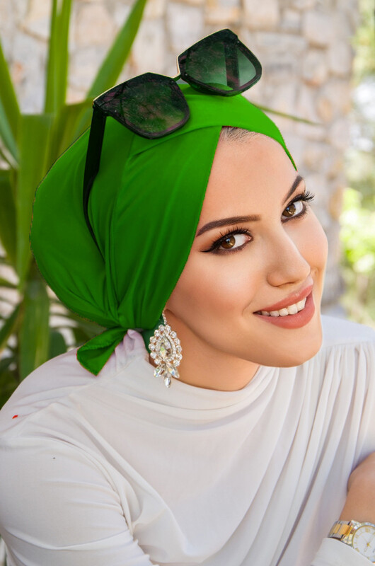  - Yeşil Çapraz Bone / Deniz - Havuz Bonesi